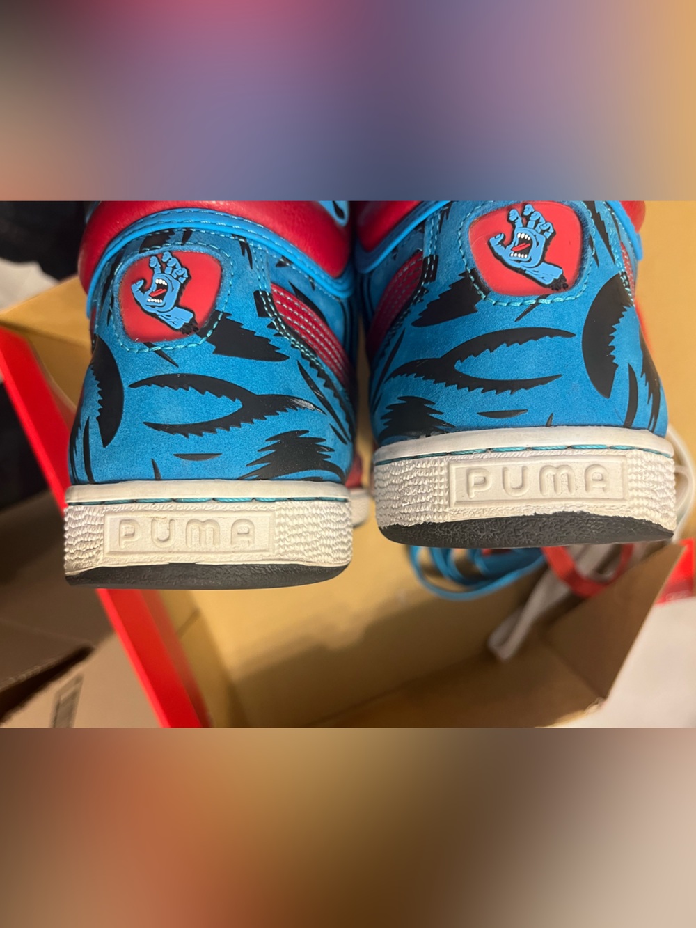 Santa Cruz x Puma First Round Screaming Hand Sz 11 (UK Sz 10) 2008 RARE LIMITED - Picture 12 of 12